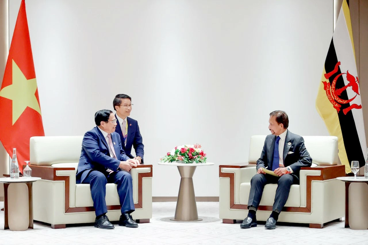 PM Pham Minh Chinh meets with Sultan of Brunei Haji Hassanal Bolkiah