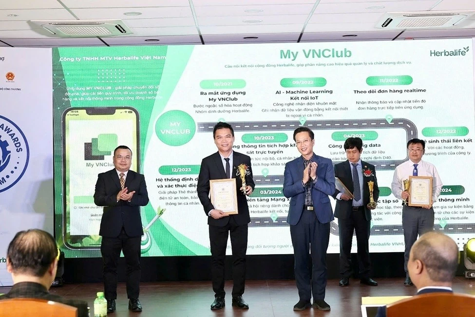 Herbalife Vietnam wins the 2024 'Industrie 4.0 Award' for the My VNClub app