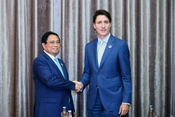 Thủ tướng Chính phủ Phạm Minh Chính tiếp Thủ tướng Canada Justin Trudeau