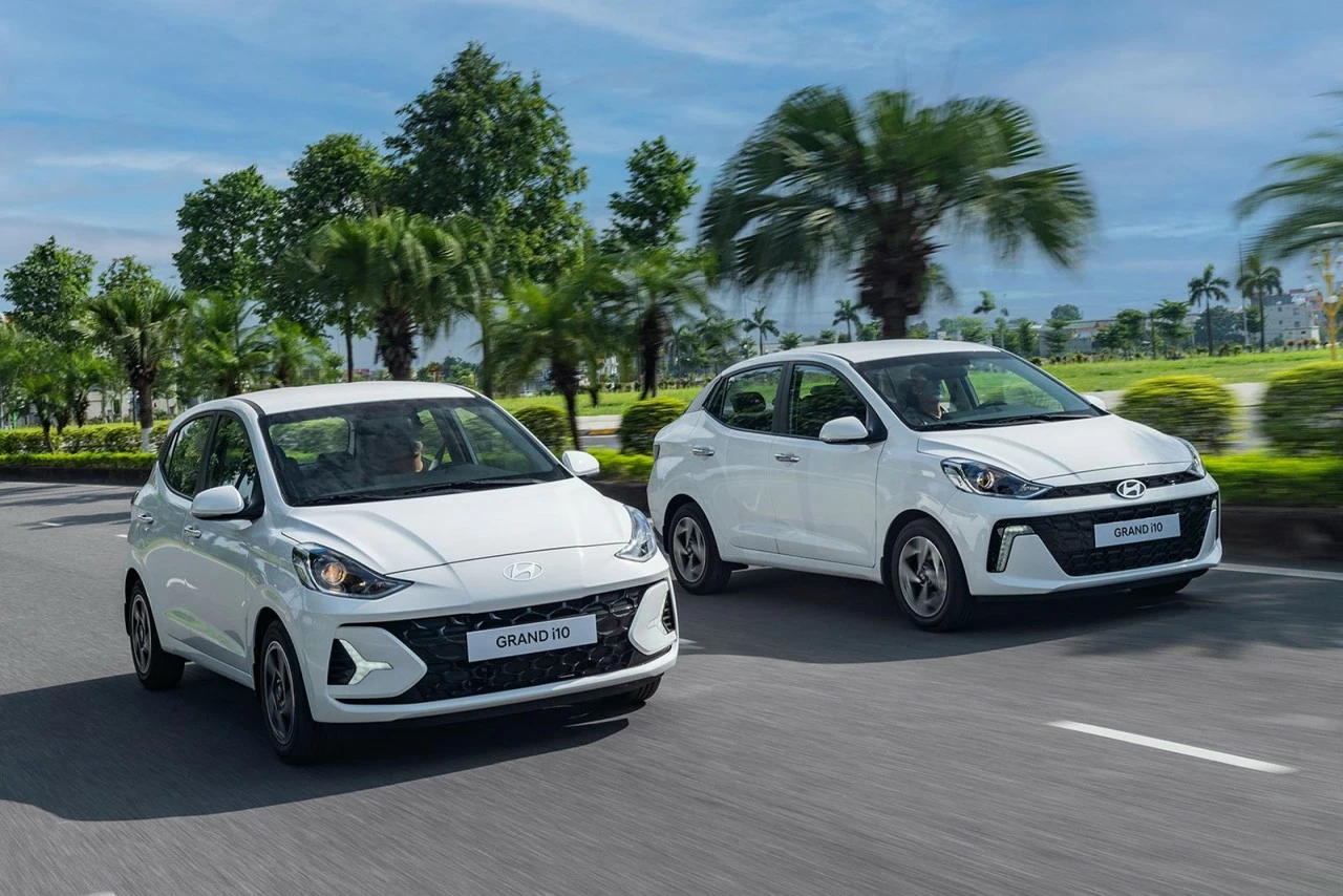 Top 3 xe hạng A bán chạy nhất tháng 9/2024: Toyota Wigo tiếp tục sụt giảm doanh số. Hyundai Grand i10. (Nguồn: Vietnamnet)