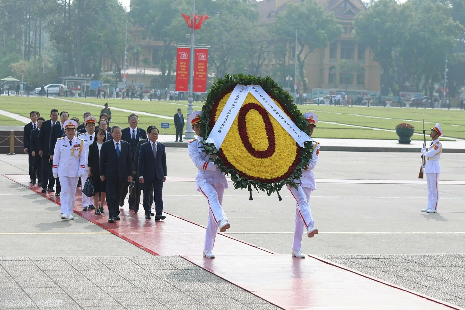 Thủ tướng Phạm Minh Chính chủ trì lễ đón chính thức Thủ tướng Trung Quốc Lý Cường