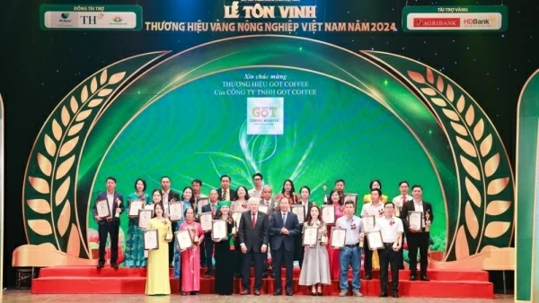 Vinh danh 88 Thương hiệu Vàng nông nghiệp Việt Nam năm 2024