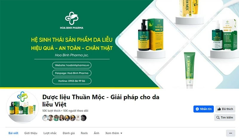 Fanpage Dược liệu Thuần Mộc - Giải pháp cho da liễu Việt.