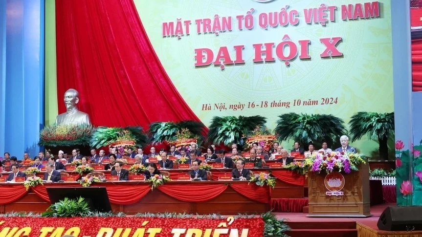 Phiên khai mạc trọng thể Đại hội đại biểu toàn quốc Mặt trận Tổ quốc Việt Nam lần thứ X