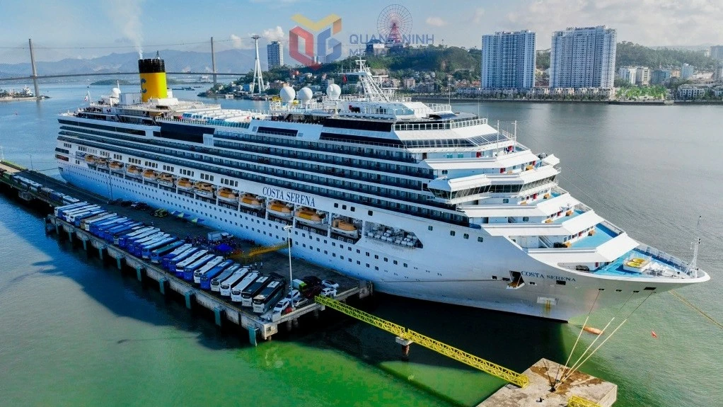 Italy’s five-star cruise ship Costa Serena docked at Ha Long International Passenger Port