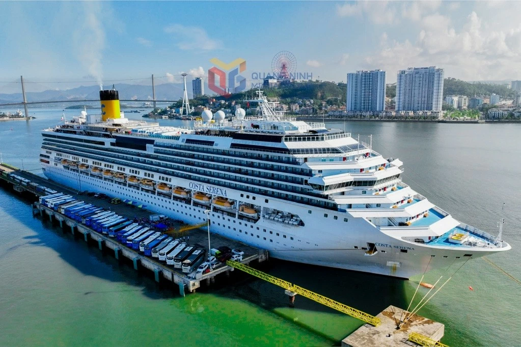 Italy’s five-star cruise ship Costa Serena docked at Ha Long International Passenger Port