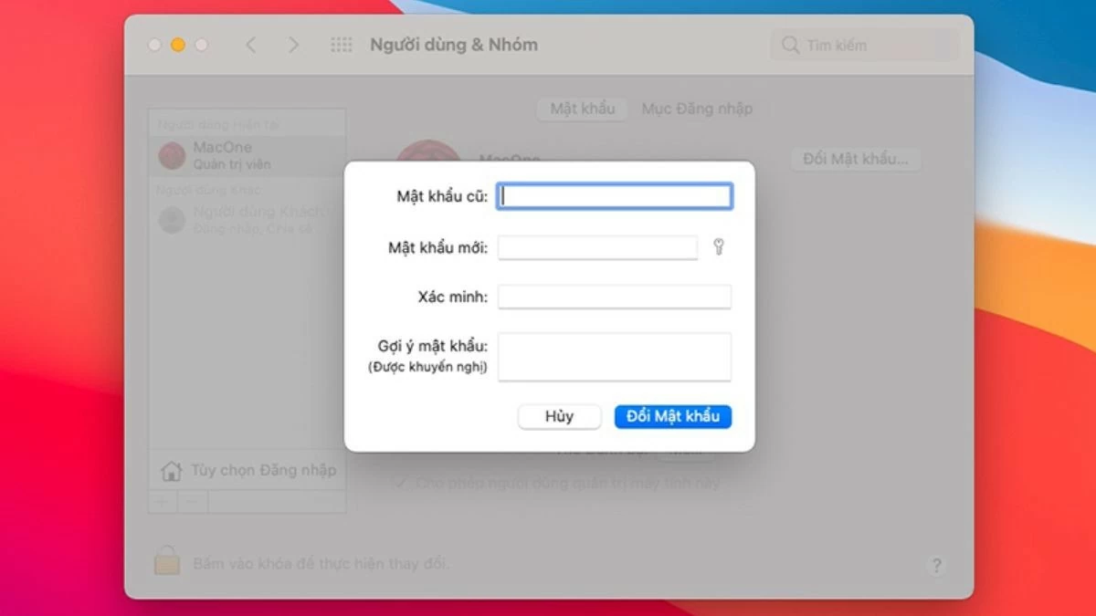 Lấy lại, đổi mật khẩu khi quên mật khẩu Macbook hiệu quả