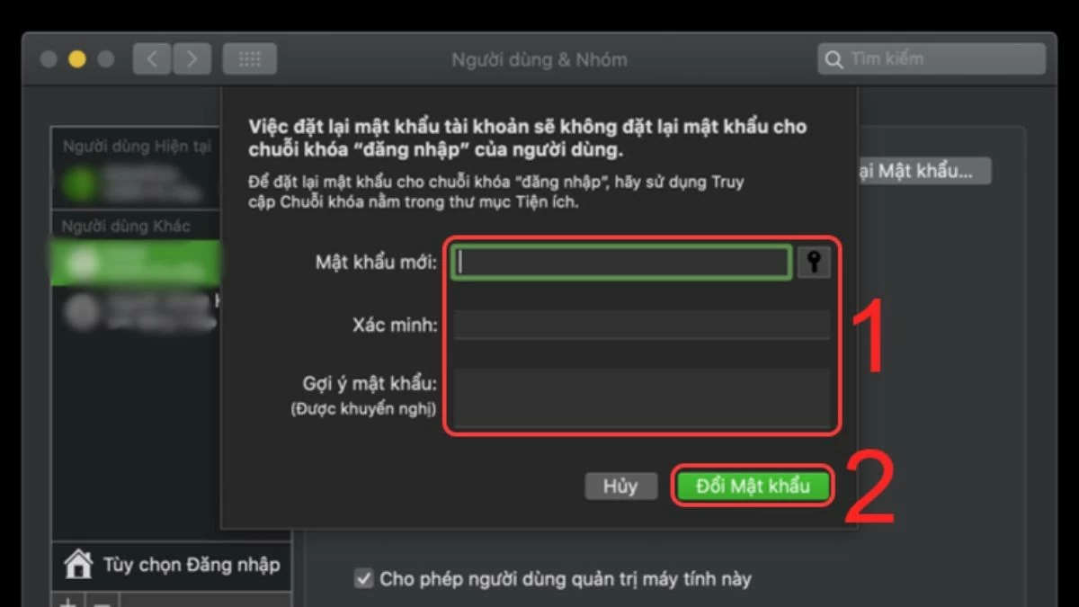 Lấy lại, đổi mật khẩu khi quên mật khẩu Macbook hiệu quả