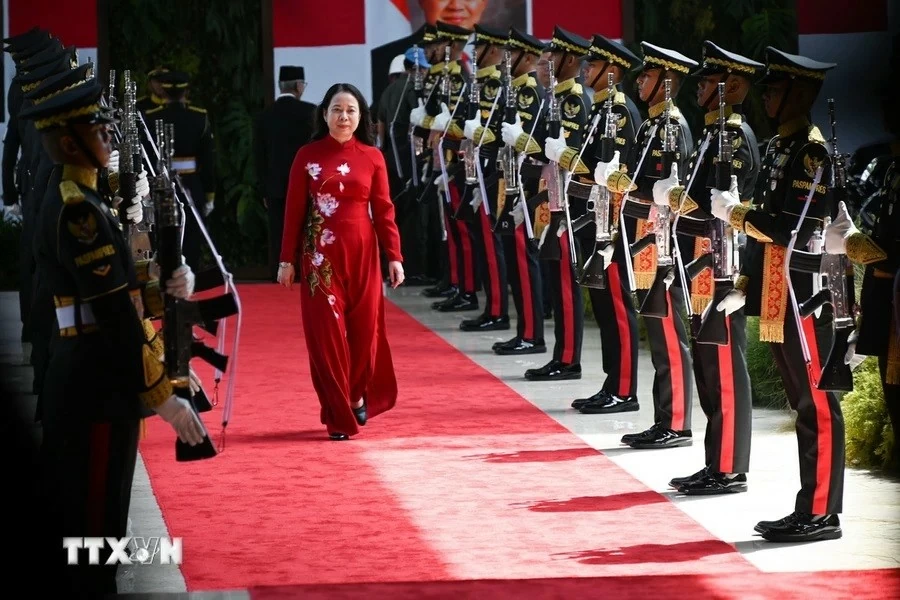 Vice President Vo Thi Anh Xuan meets with Indonesian President Prabowo Subianto