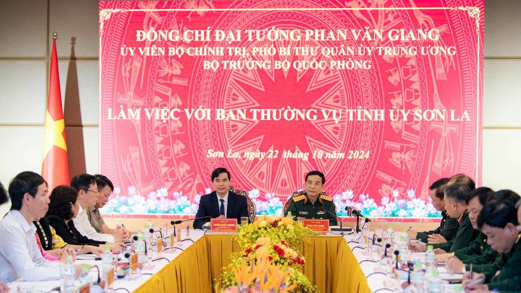 Đại tướng Phan Văn Giang đề nghị Sơn La xây dựng lực lượng vũ trang tỉnh vững mạnh, sẵn sàng chiến đấu cao