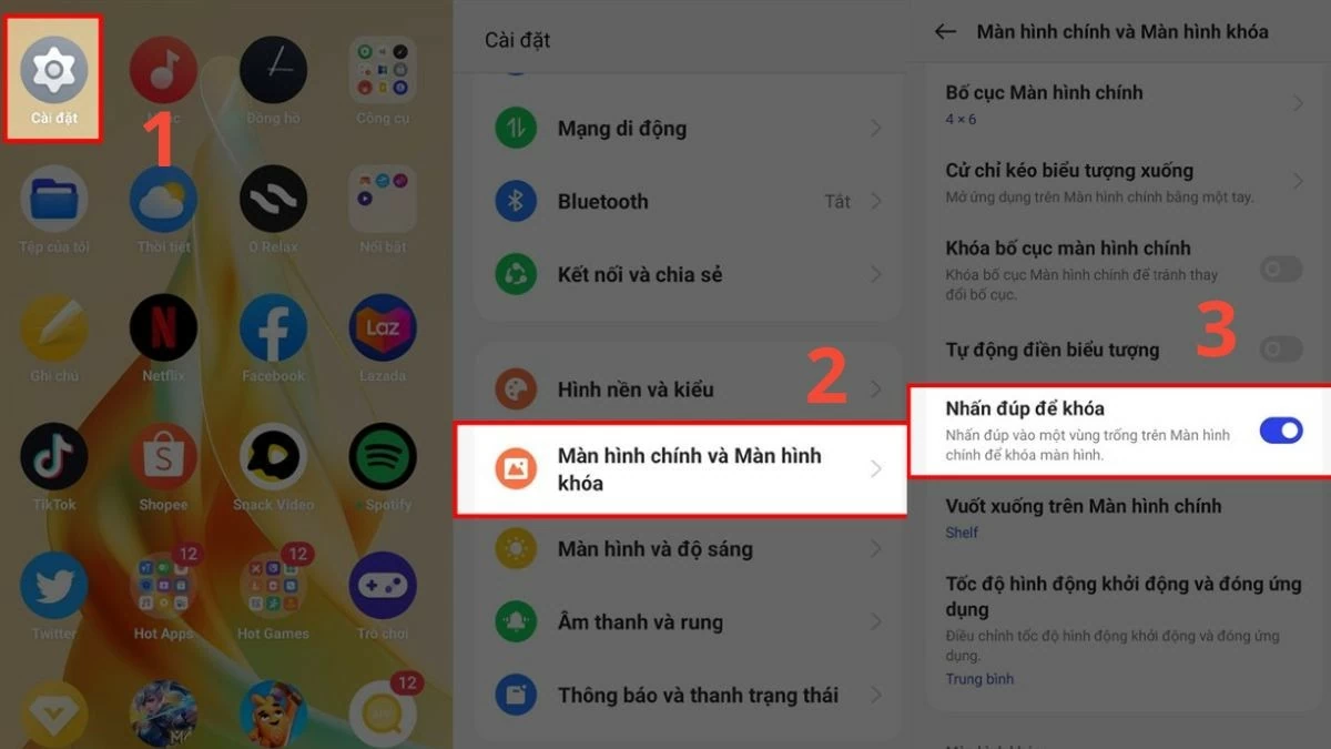 Cách chạm 2 lần tắt màn hình OPPO vô cùng tiện lợi