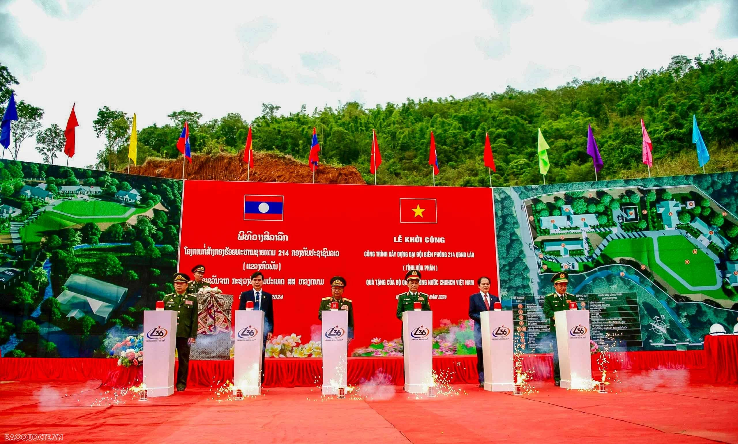 Chương trình Giao lưu quốc phòng biên giới Việt Nam thành công tốt đẹp Bộ Quốc phòng Việt Nam hỗ trợ Lào xây dựng xây dựng doanh trại quân đội
