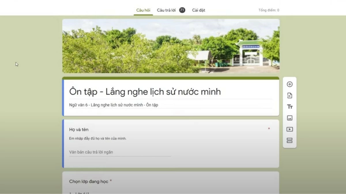 Cách tạo lưới trắc nghiệm trong Google biểu mẫu nhanh chóng