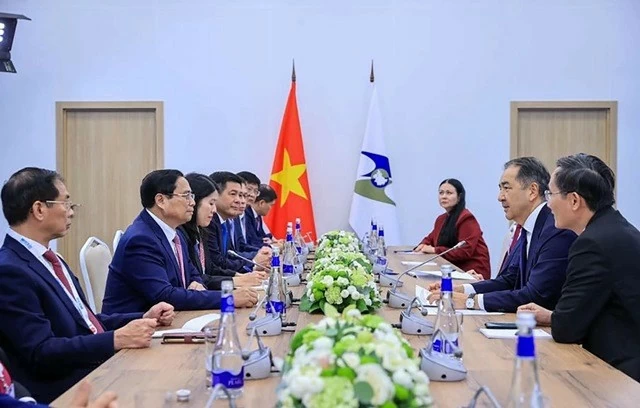 PM Pham Minh Chinh receives leader of Eurasian Economic Commission Council