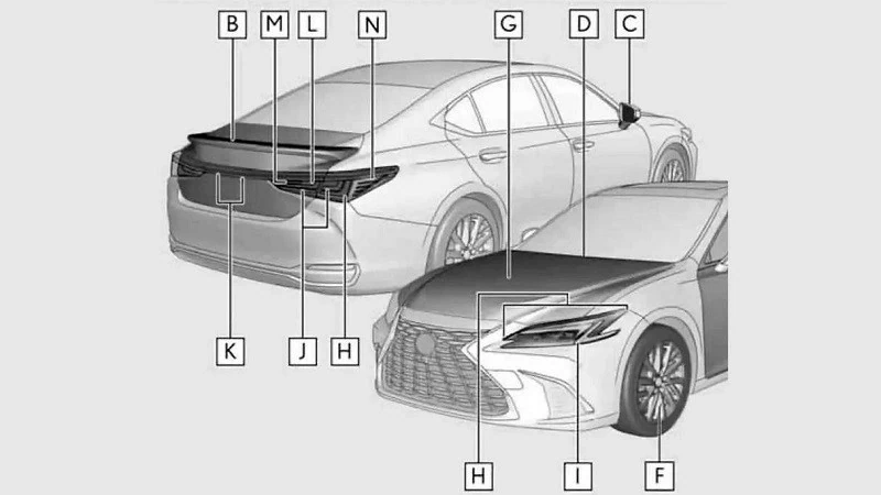 Lexus ES 2025 lộ diện với loạt nâng cấp từ trong ra ngoài