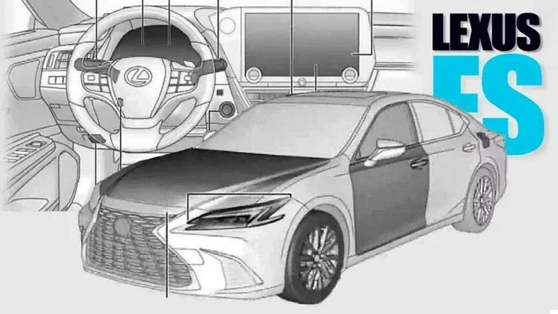 Lexus ES 2025 lộ diện với loạt nâng cấp từ trong ra ngoài