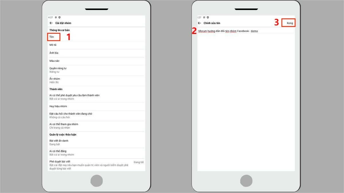 Hướng dẫn cách thay đổi tên nhóm Facebook cực hấp dẫn