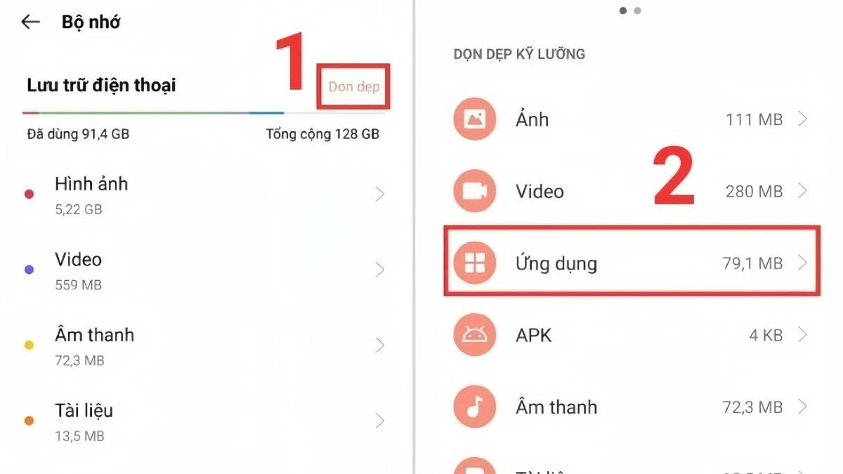 Top 11 cách giải phóng dung lượng cho điện thoại OPPO hiệu quả