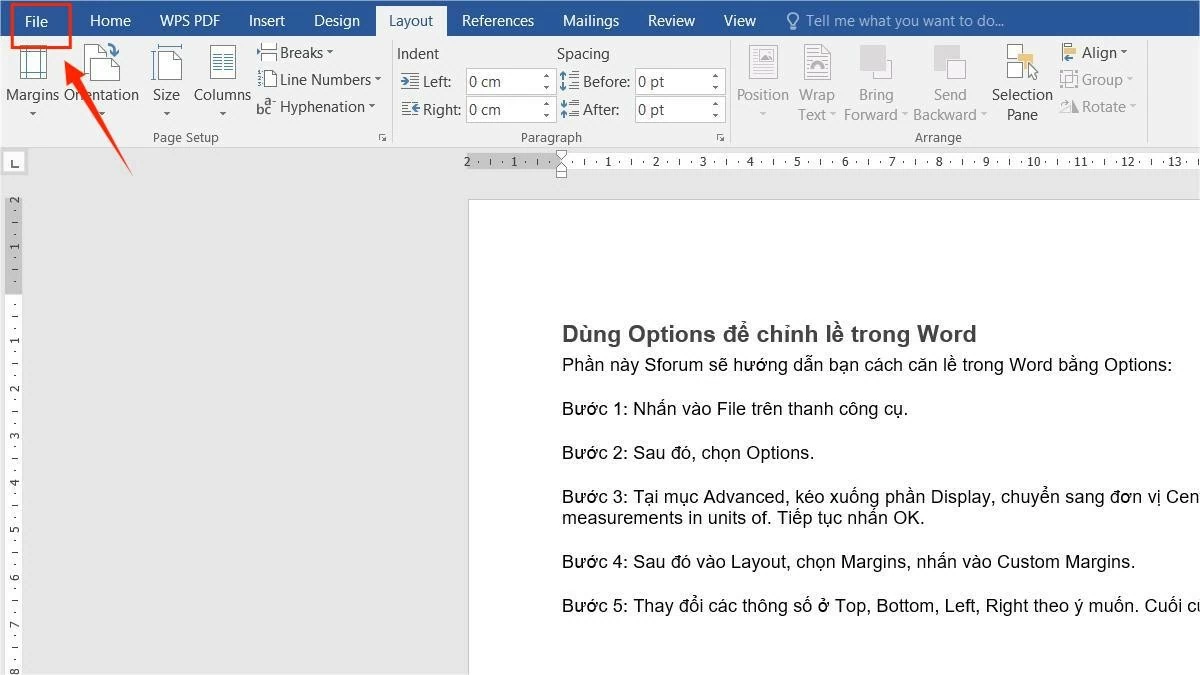 Hướng dẫn căn lề trong Word 2016, 2019, 2021 chuẩn nhất