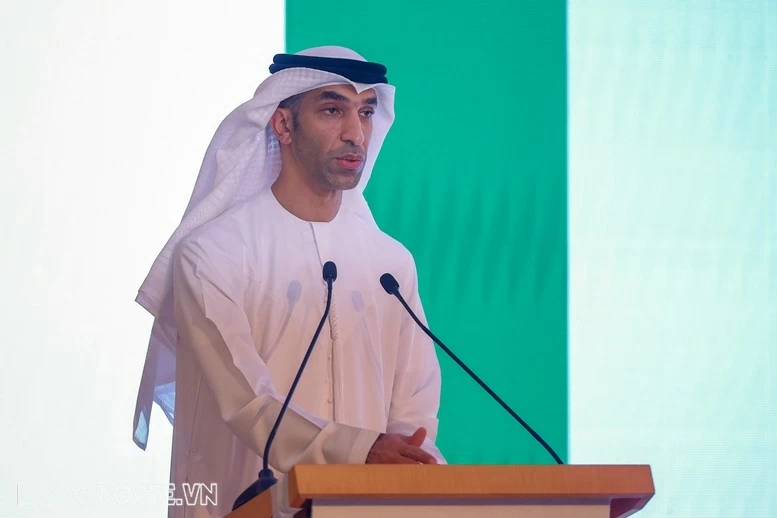 Ông Thani Bin Ahmed Al Zeyoudi, Quốc vụ khanh phụ trách ngoại thương của Bộ Kinh tế UAE đánh giá Việt Nam là một đối tác lý tưởng với UAE - Ảnh: VGP/Nhật Bắc