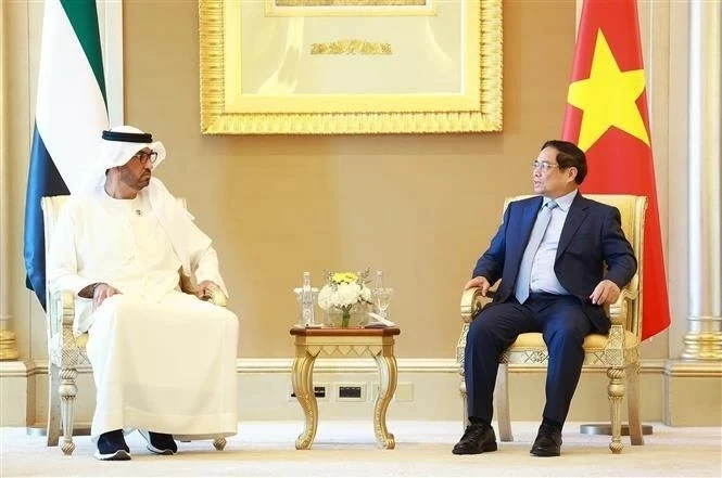 PM Pham Minh Chinh receives UAE Minister of Industry and Advanced Technology Sultan bin Ahmed Al Jaber