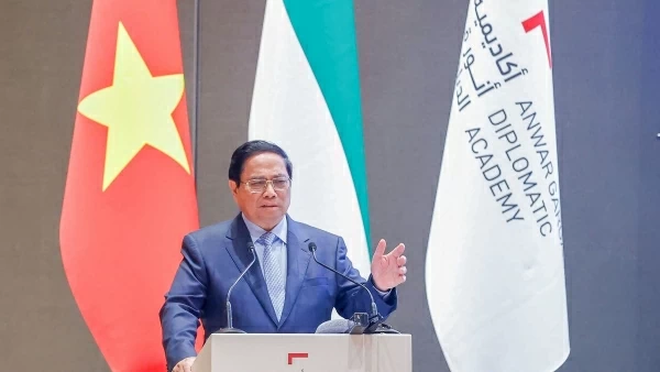 PM Pham Minh Chinh delivers policy speech at Anwar Gargash Diplomatic Academy