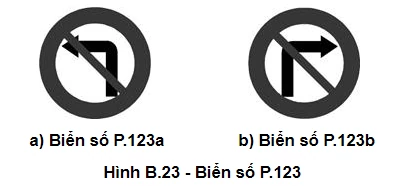 Gặp biển nào xe được phép quay đầu nhưng không được rẽ trái?