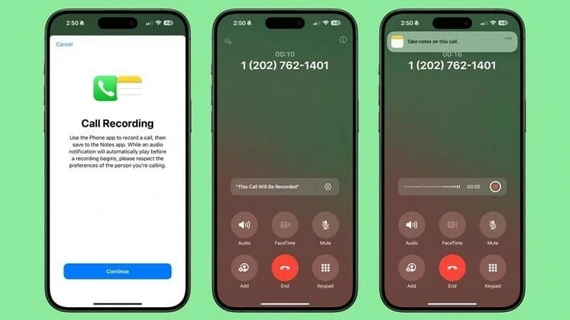 Người dùng iPhone đã có thể ghi âm cuộc gọi trên iOS 18.1