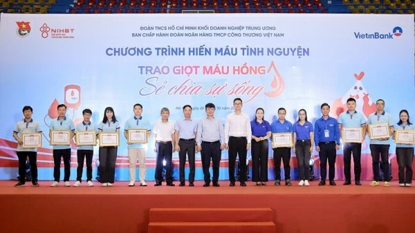 Đoàn thanh niên Vietinbank tổ chức thành công chương trình hiến máu tình nguyện năm 2024