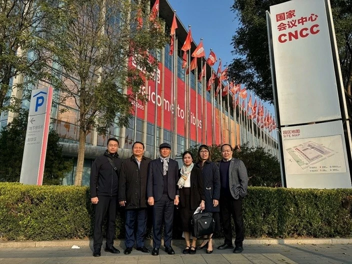 Đo&agrave;n đại biểu Agribank tham dự hội nghị Sibos 2024 tại Bắc Kinh.
