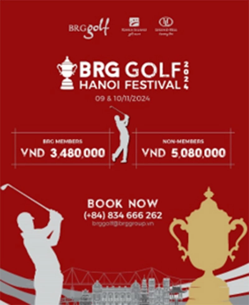 BRG Golf Hanoi Festival 2024 provides golfers with unprecedented incentives