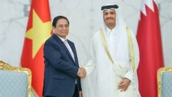 Lễ đón chính thức Thủ tướng Phạm Minh Chính tại Hoàng cung Amiri Diwan, Qatar