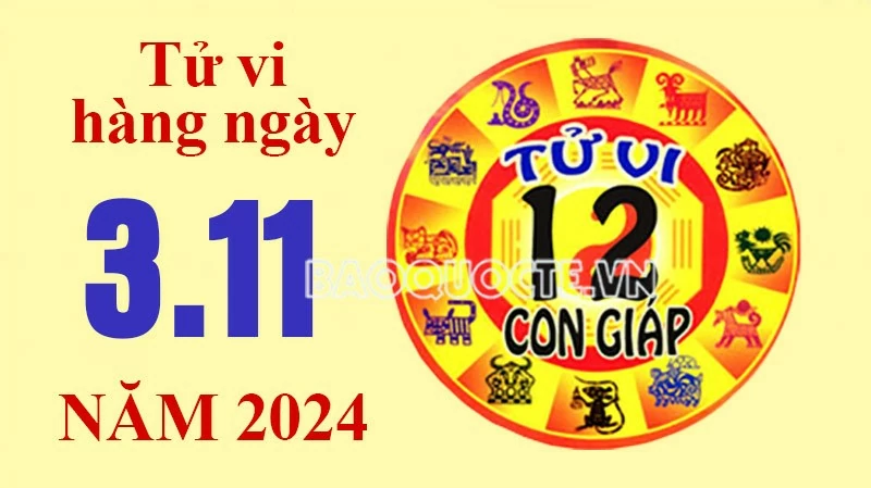 Tử vi hôm nay, xem tử vi 12 con giáp hôm nay ngày 3/11/2024: Tuổi Dậu nhân duyên tốt lành