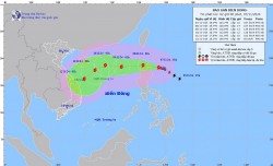 Dự báo ảnh hưởng của bão Yinxing: Phía Đông khu vực Bắc Biển Đông gió cấp 6-7, từ đêm 7/11, sóng cao 6-8m