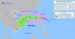 Dự báo bão Yinxing: Sắp vào Biển Đông, tàu thuyền trong vùng nguy hiểm chịu tác động của giông, lốc, gió mạnh, sóng lớn