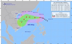 Dự báo bão Yinxing: Sắp vào Biển Đông, tàu thuyền trong vùng nguy hiểm chịu tác động của giông, lốc, gió mạnh, sóng lớn