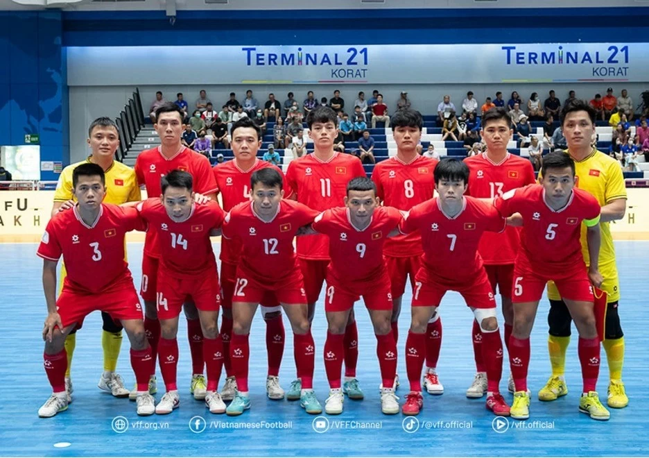 Tuyển Futsal Việt Nam tự tin làm nên lịch sử. (Nguồn: VFF) Tuyển Futsal Việt Nam tự tin làm nên lịch sử. (Nguồn: VFF)