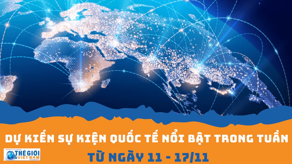 Dự kiến sự kiện quốc tế nổi bật tuần từ ngày 11/11-17/11