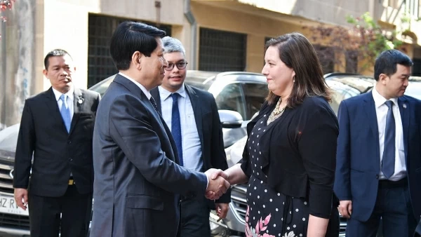 President Luong Cuong receives leader of Socialist Party of Chile in Santiago