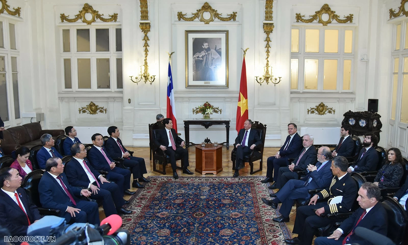 President Luong Cuong meets Chilean Senate President José Garcia Ruminot in Santiago