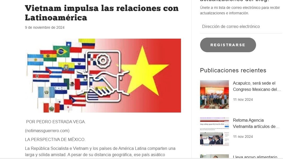 bao mexico de cao moi quan he truyen thong cua viet nam voi cac nuoc my latinh