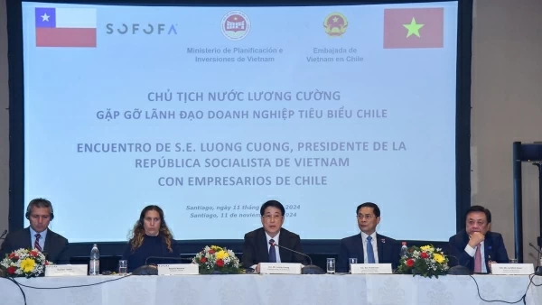 President Luong Cuong meets with Chilean leading business groups