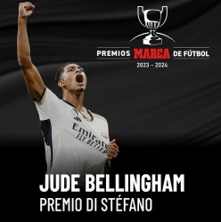 Jude Bellingham đoạt giải Di Stefano Trophy sau khi giải hạn bàn thắng