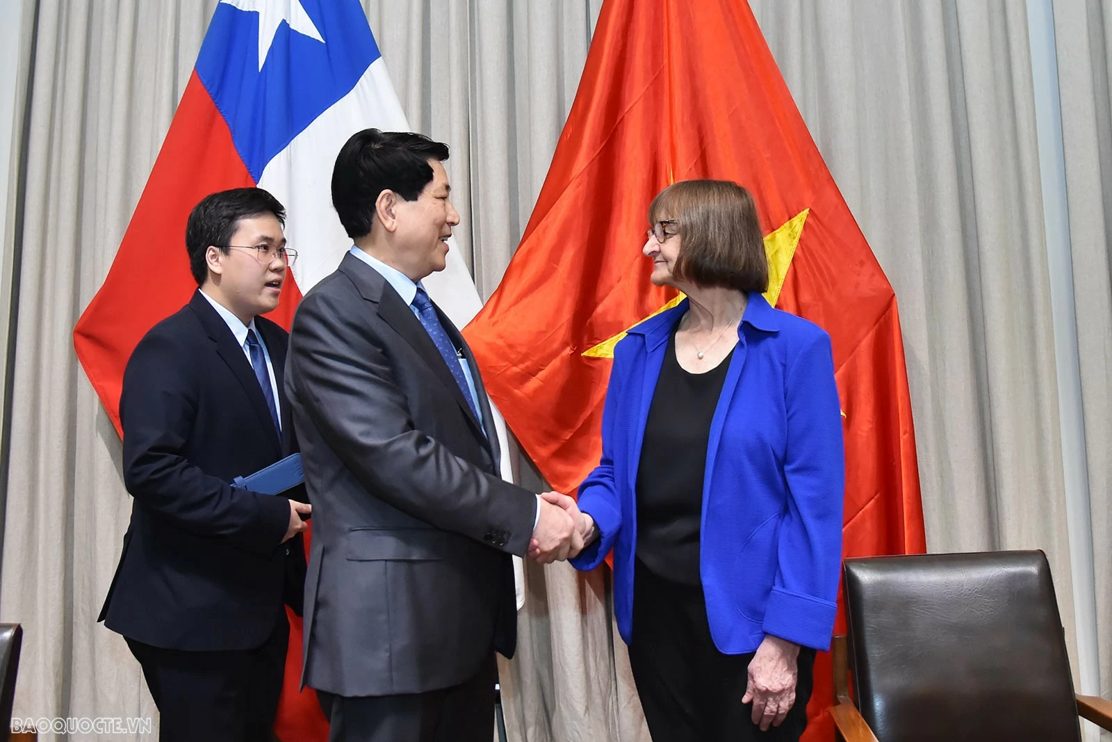 President Luong Cuong delivers policy speech at University of Chile