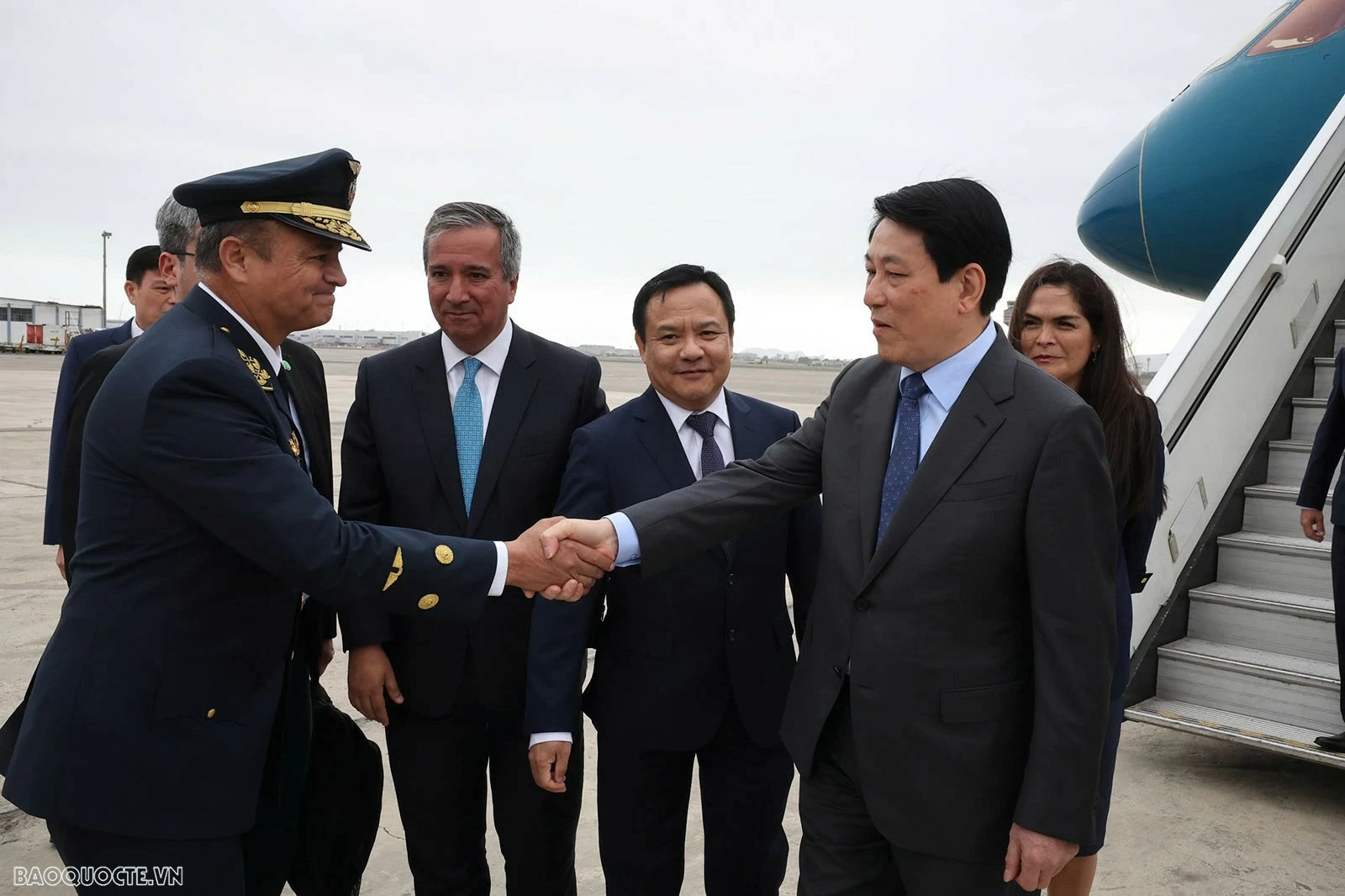 President Luong Cuong arrives in Lima, beginning official visit to Peru, attendance at AELW