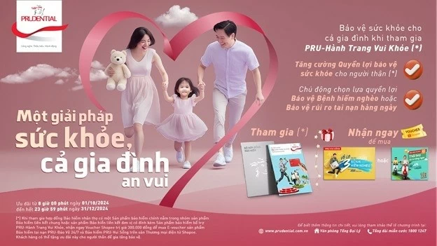 Prudential trao 'món quà' chu toàn giải pháp bảo vệ sức khỏe cho cả gia đình dịp cuối năm Prudential trao 'món quà' chu toàn giải pháp bảo vệ sức khỏe cho cả gia đình dịp cuối năm