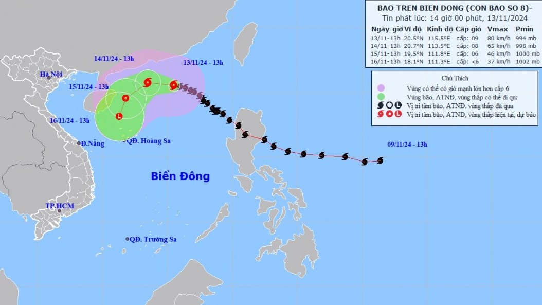 du bao bao so 8 lien tuc doi huong di chuyen tren bac bien dong song gan tam bao cao 4 6m