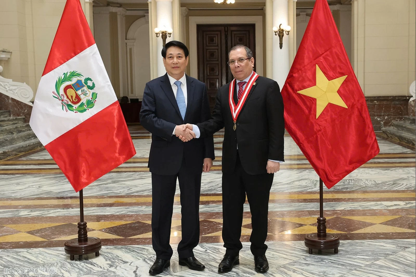 Chủ tịch nước Lương Cường đề nghị ngành tư pháp Việt Nam-Peru đẩy mạnh phối hợp tại các diễn đàn tư pháp liên khu vực và quốc tế