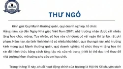 Ngày 20/11: Bất ngờ trước thư ngỏ của một hiệu trưởng