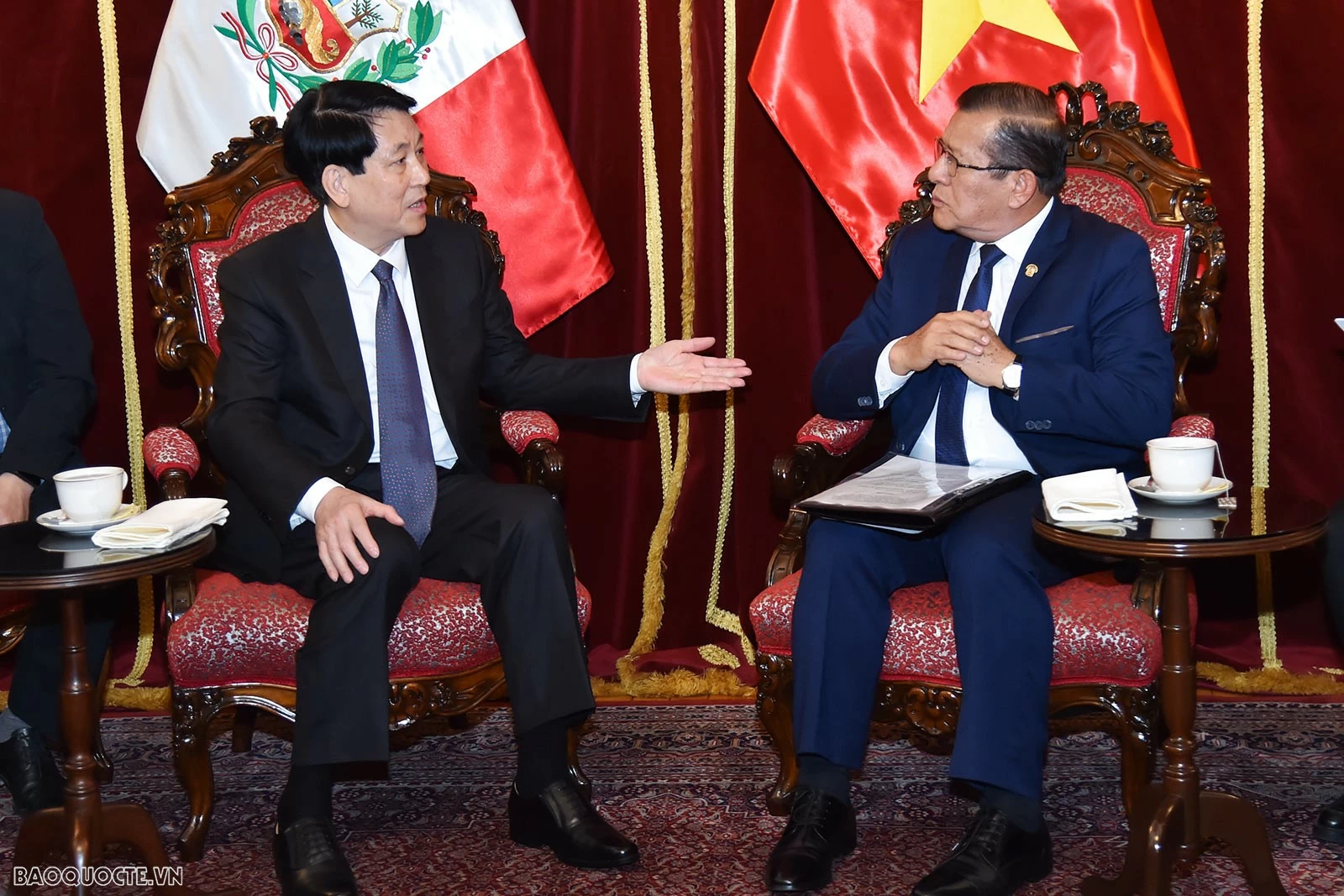 President Luong Cuong, President of Congress of Peru Eduardo Salhuana agreed to strengthen parliamentary cooperation